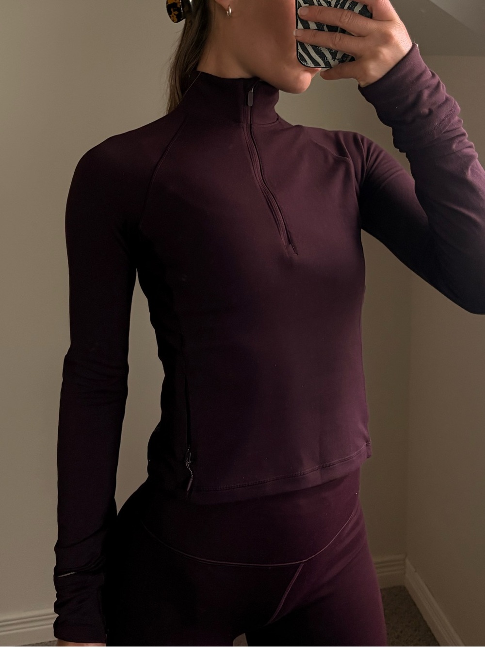 Lululemon Cropped Half Zip